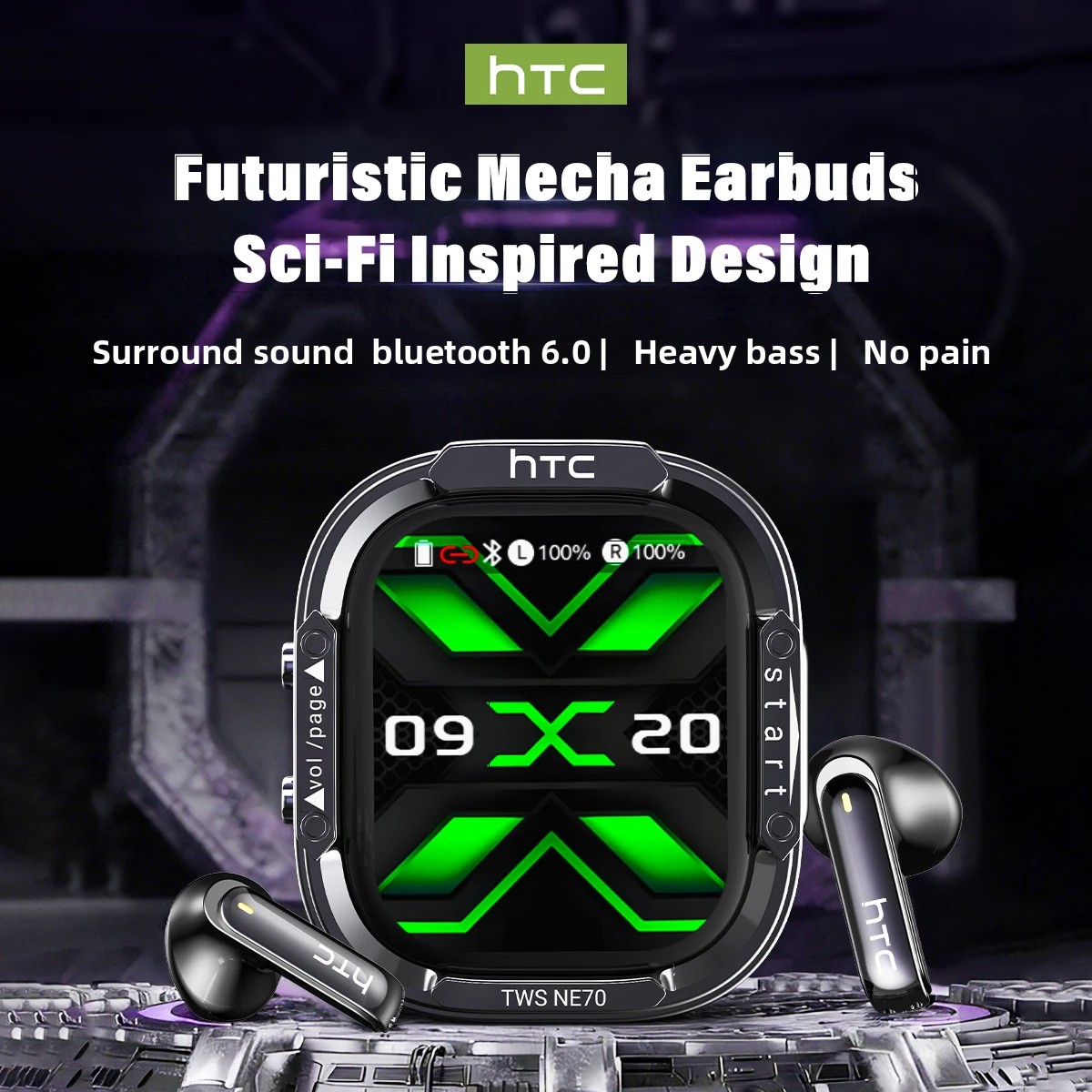 Słuchawki HTC NE70 Bluetooth V – Esports Wireless Gaming Headset recenzja i cena