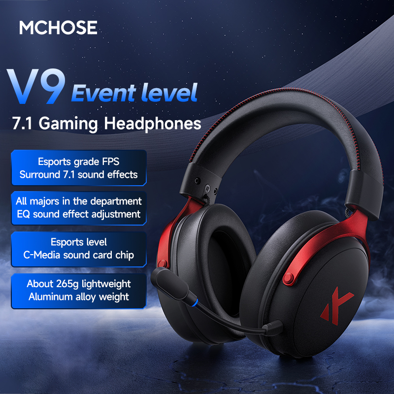 MCHOSE V9 Pro 2 – zestaw słuch – Esports Wireless Gaming Headset recenzja i cena